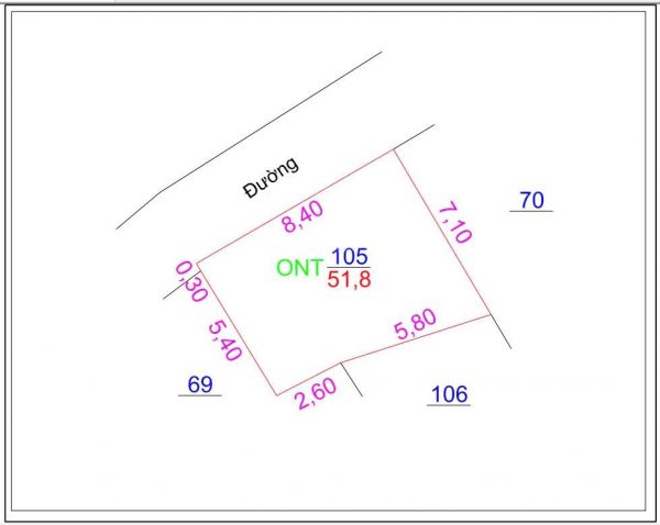 Bán đất thổ cư tại Thôn Ấu, Ốc Nhiêu, Yên Mỹ, Hưng Yên, 1,25 tỷ, 51,8 m2, Chính chủ giá tốt