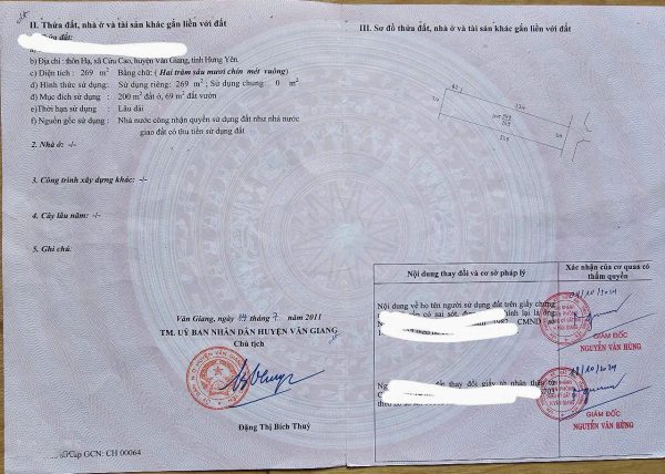 Chính chủ cần bán 539m² trung tâm xã Cửu Cao, Văn Giang - Mặt tiền rộng, đường ô tô tránh