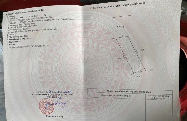 Bán đất đấu giá Đông Tảo 85.52m² – Gần chợ, trường tiểu học, đường 7.5m, vỉa hè 5m – Giá chỉ 4.1 tỷ