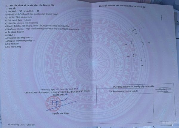 Bán đất Tân Tiến – Văn Giang, Hưng Yên – Vị trí đẹp cạnh Vin2, đường rộng, ô tô tránh, giá 2,2 tỷ