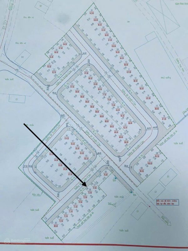 Lô mặt tiền 72.5m2 đất Đức Nhuận Dạ Trạch Khoái Châu